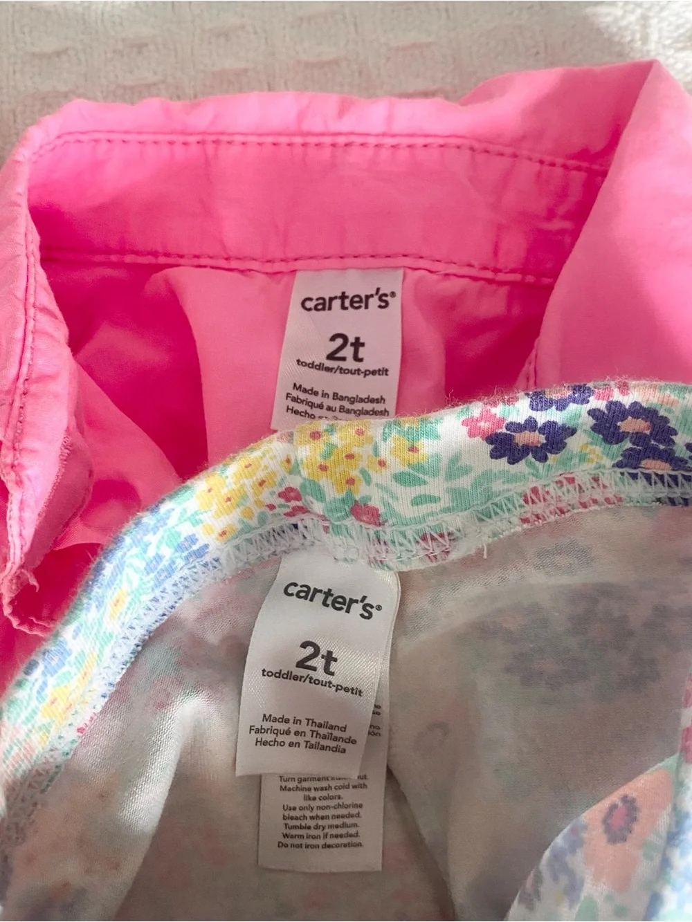 Carters girls sleepwear and clothing set size 2T